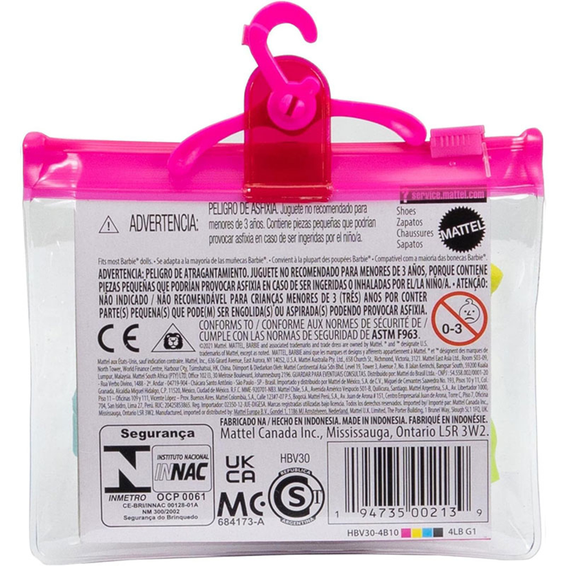 Обувки за кукла Mattel Barbie, 5 чифта