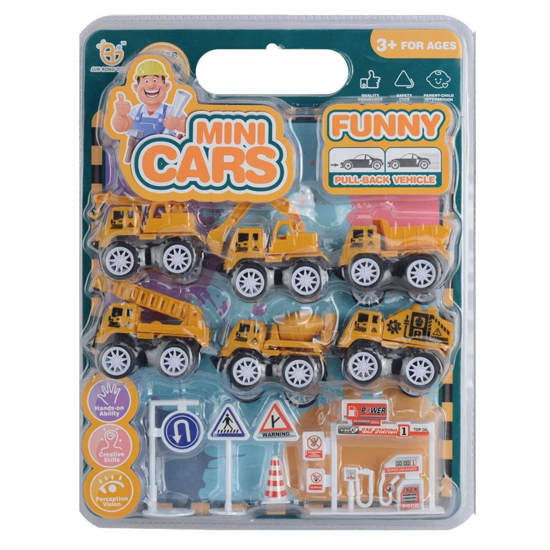 Комплект строителни машини за игра Raya Toys с аксесоари