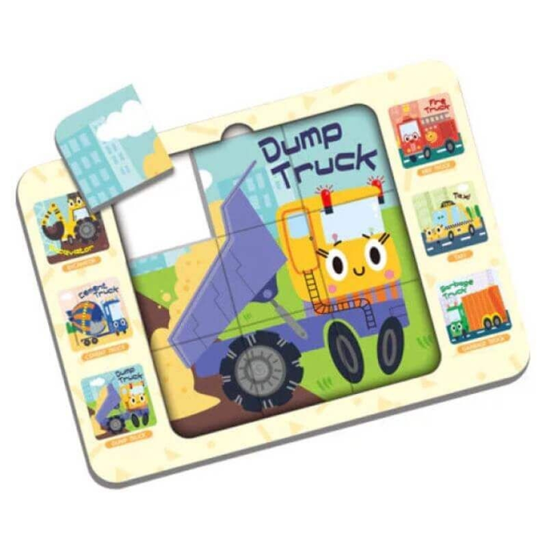 Двулицев когнитивен пъзел Raya Toys, 27 ч. с рамка