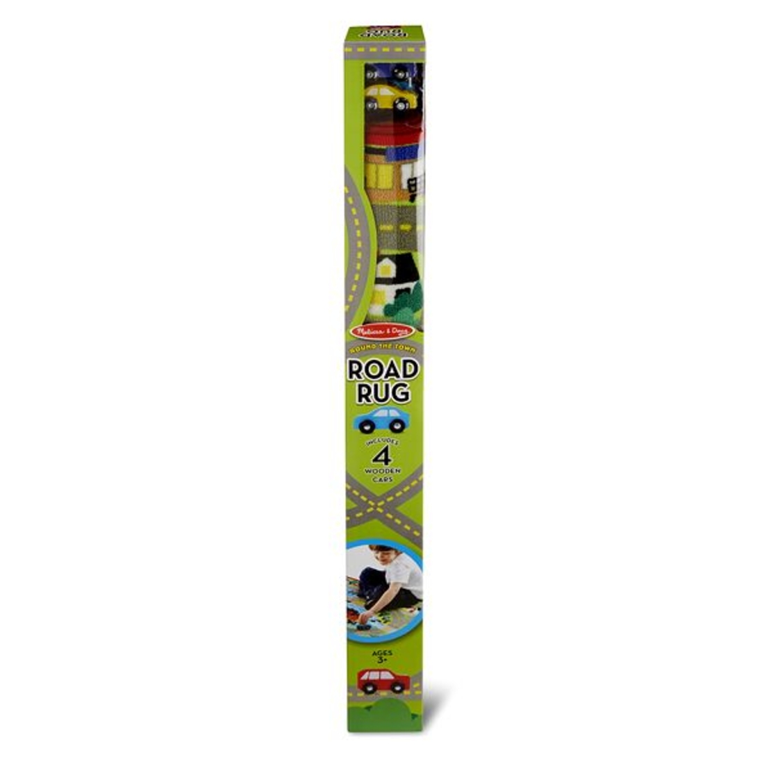 Килимче за игра Melissa and Doug Град с дървени коли 19400