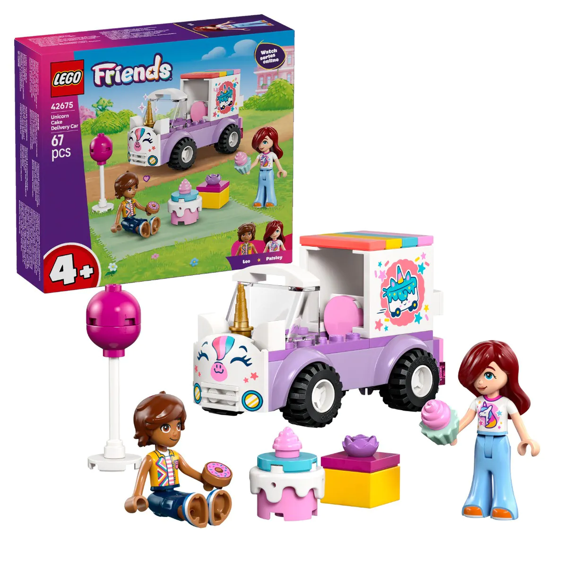 LEGO® Friends Кола еднорог за доставка на торти 42675