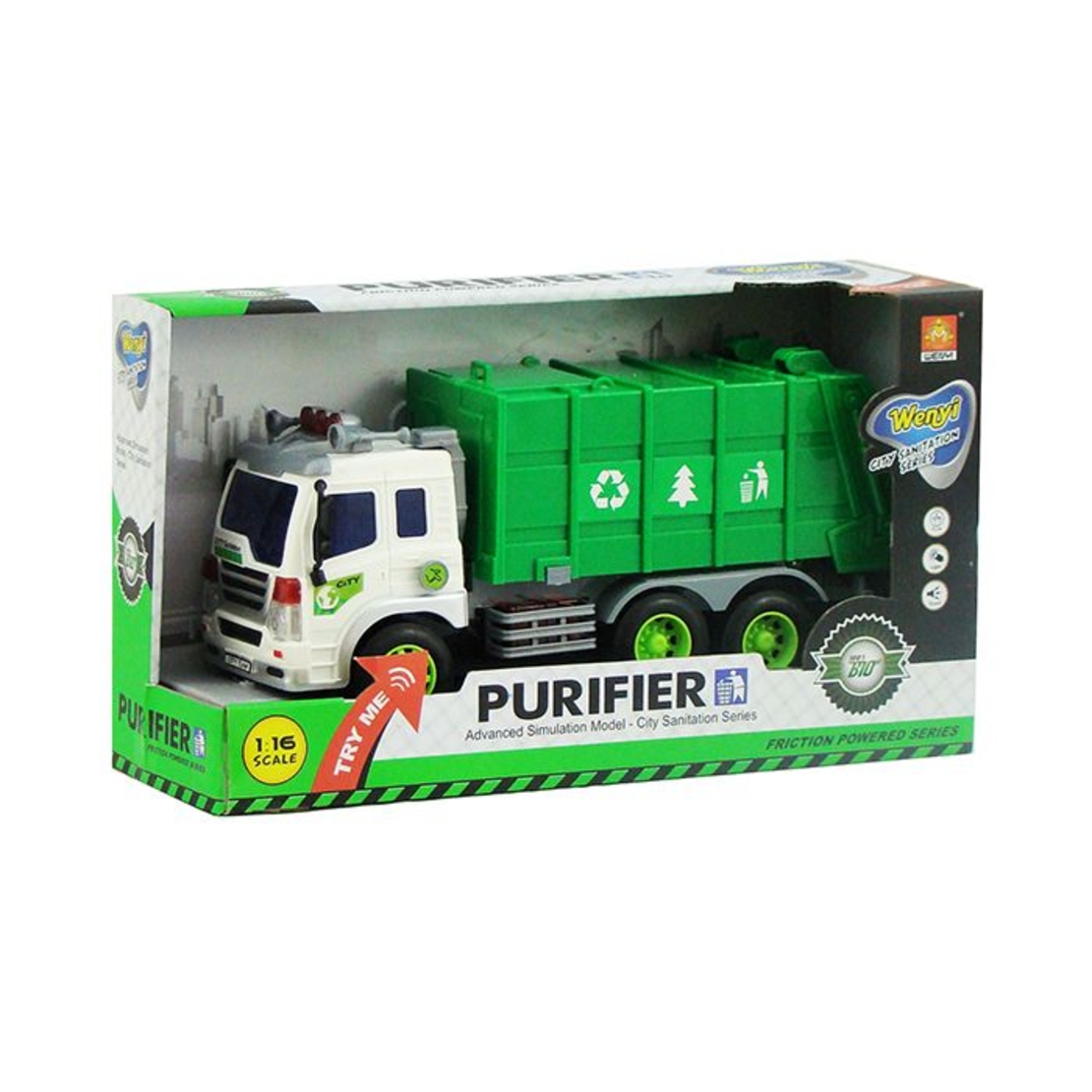 Сметовоз Wenyi Raya Toys 1:16, Зелен