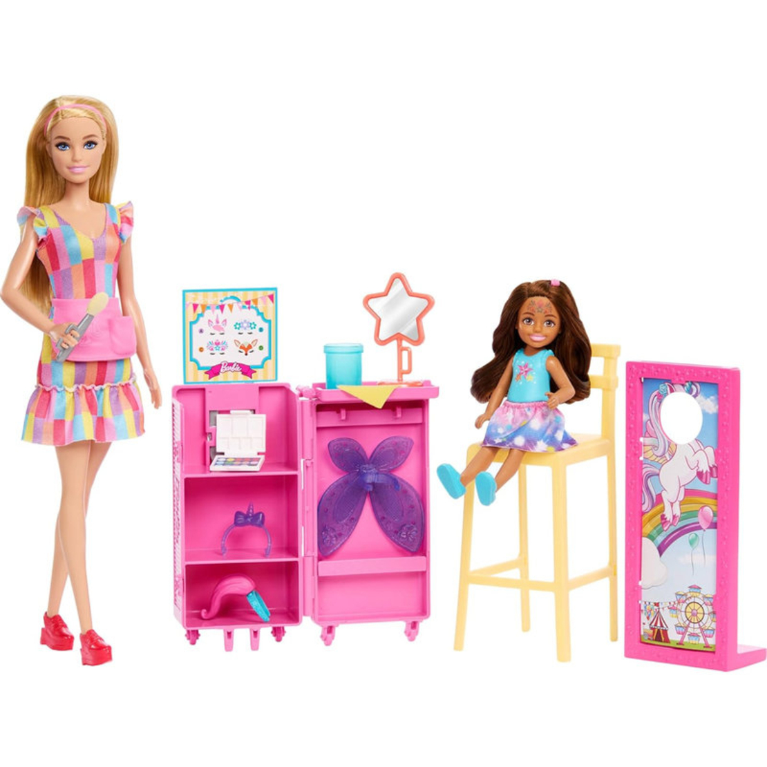 Игрален комплект Mattel Barbie Day at the Fair, 2 бр. кукли с аксесоари, JFL61
