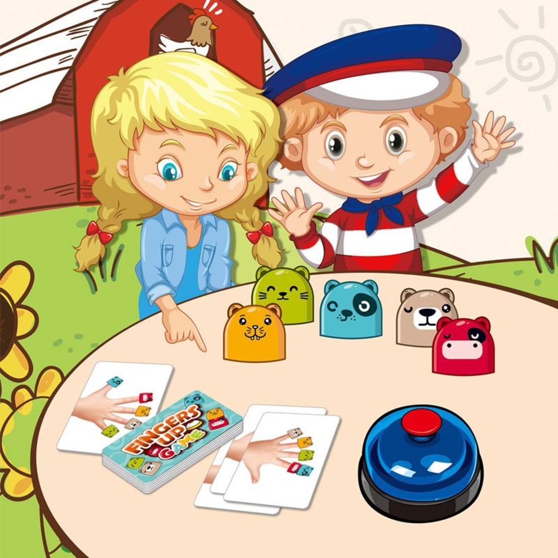 Детска игра Raya Toys Fingers Up Game Кой е най-бърз?