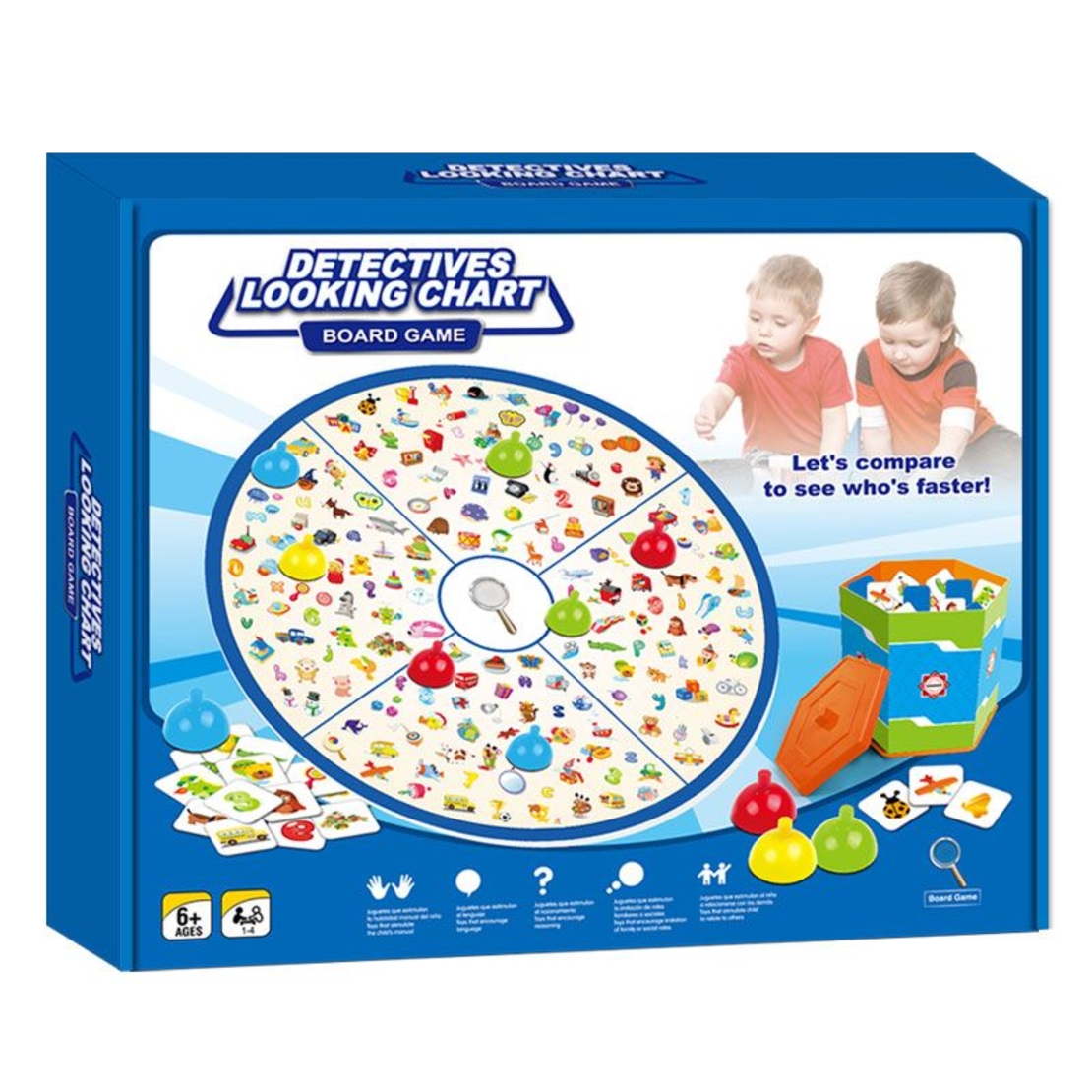 Детска настолна игра Raya Toys Детектив търси предмети