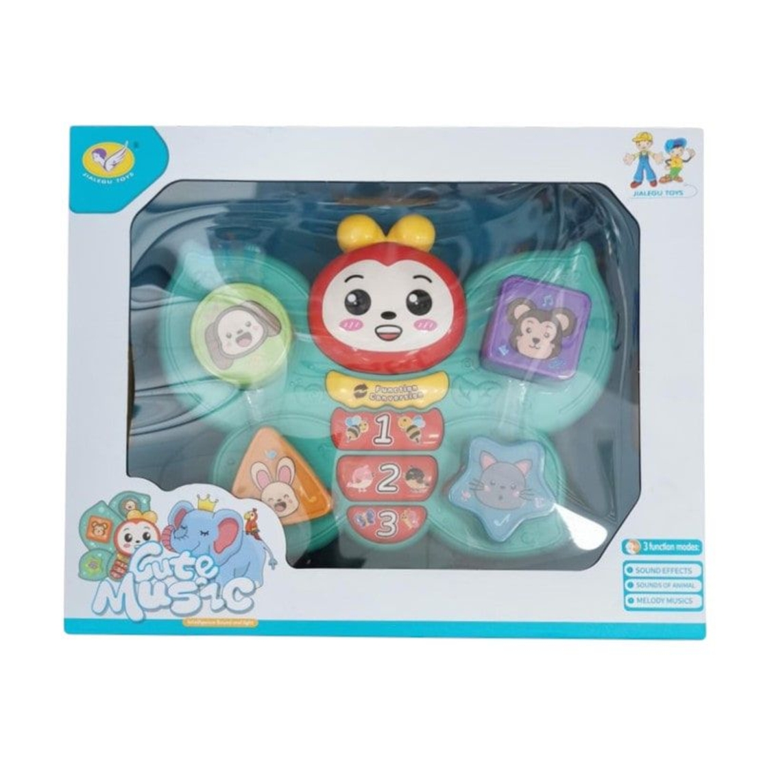 Бебешка музикална играчка с форми за сортиране Raya Toys Пеперуда