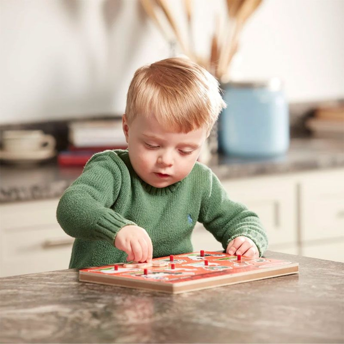 Пъзел със звуци Melissa and Doug Селскостопански животни, 50204