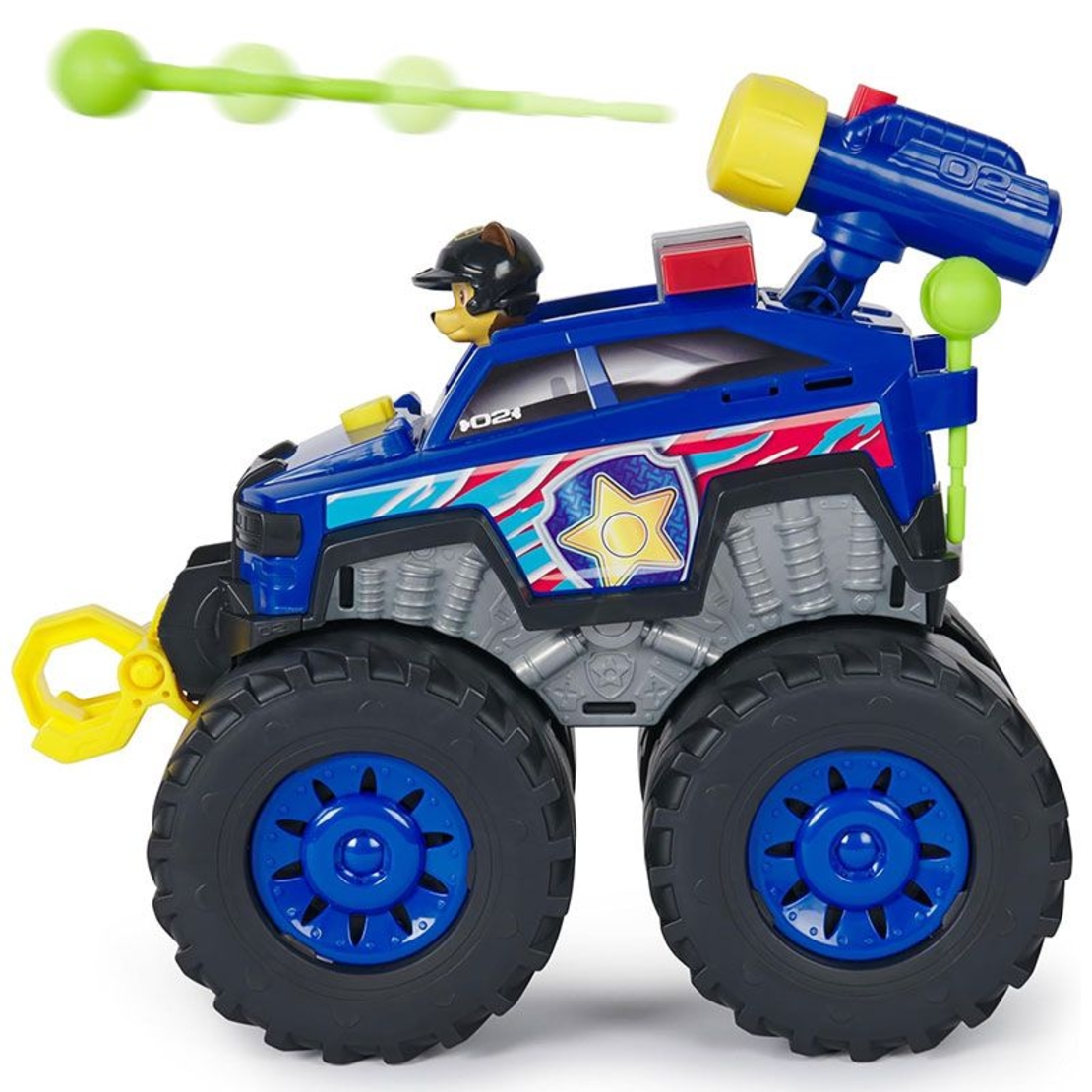 Игрален комплект Spin Master Paw Patrol Големият спасителен камион с фигурка на Чейс, със светлини и звуци