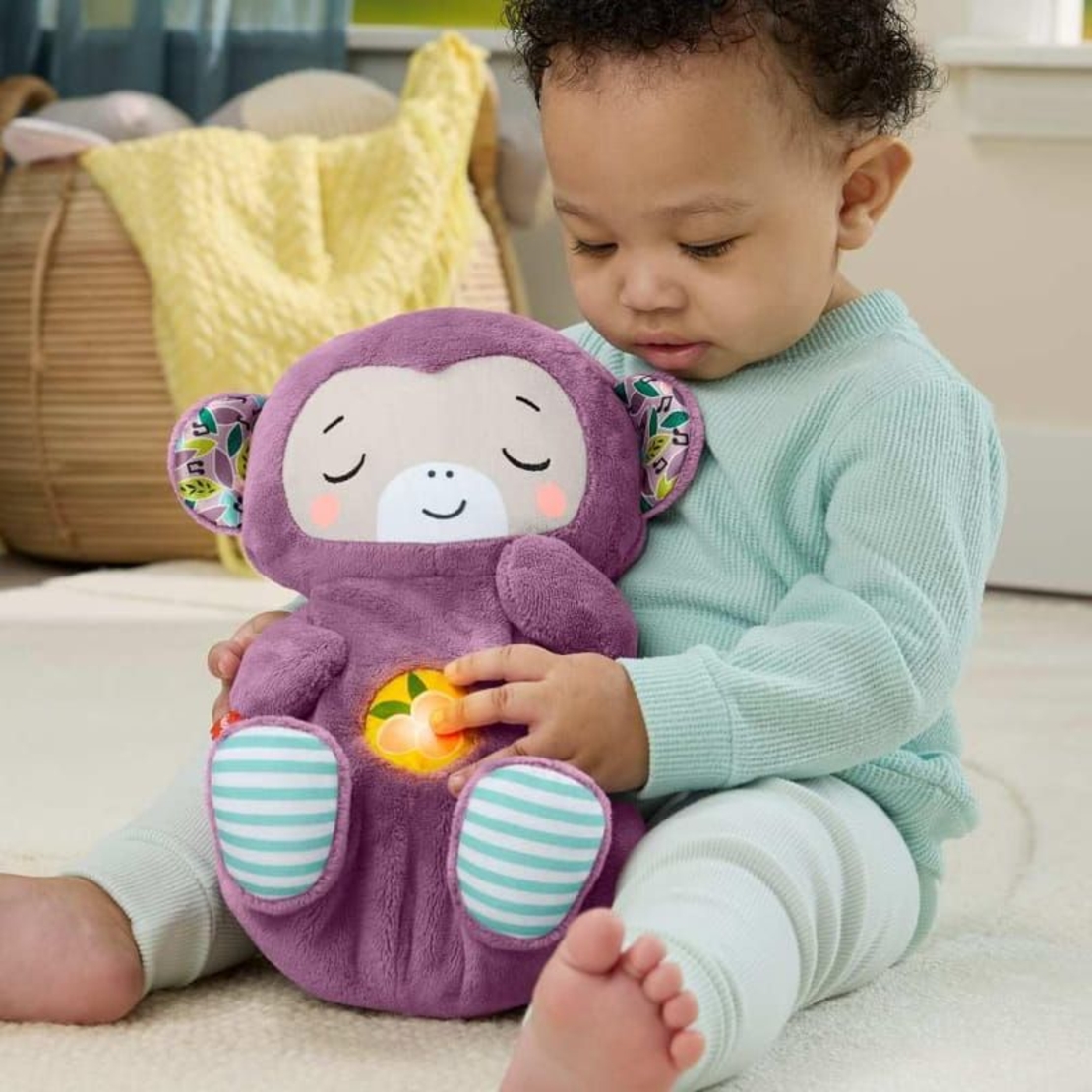 Плюшeна играчка Fisher Price Purple Monkey Soothe and Snuggle