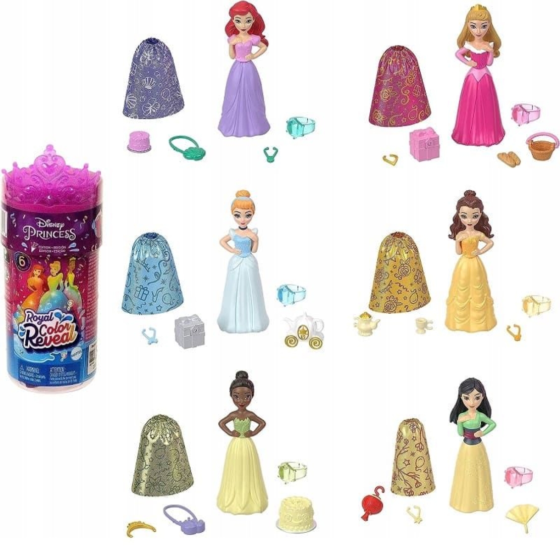 Кукла изненада Mattel Disney Princess Color Reveal S2