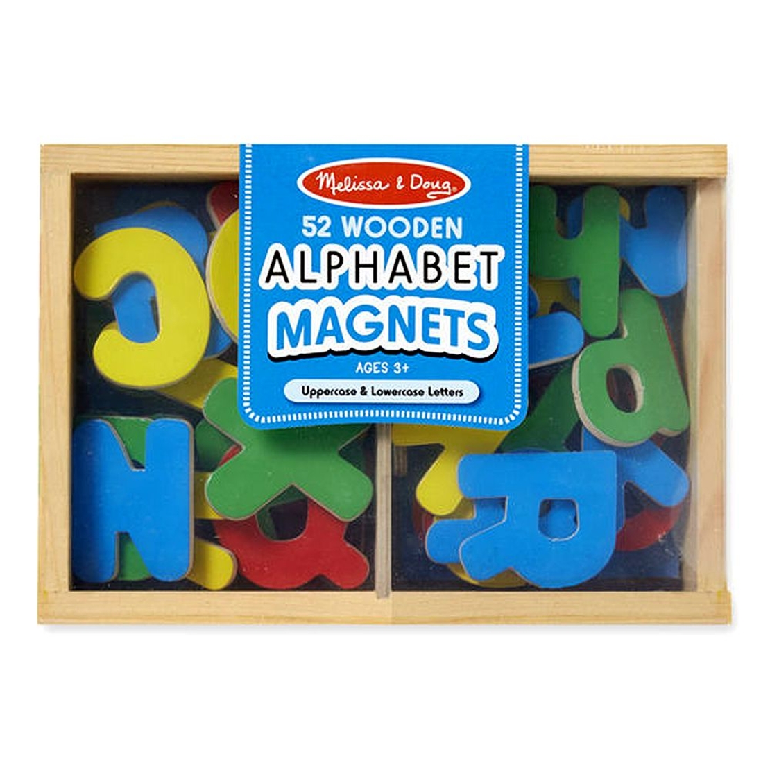 Дървени букви Melissa and Doug магнити в кутия 10448