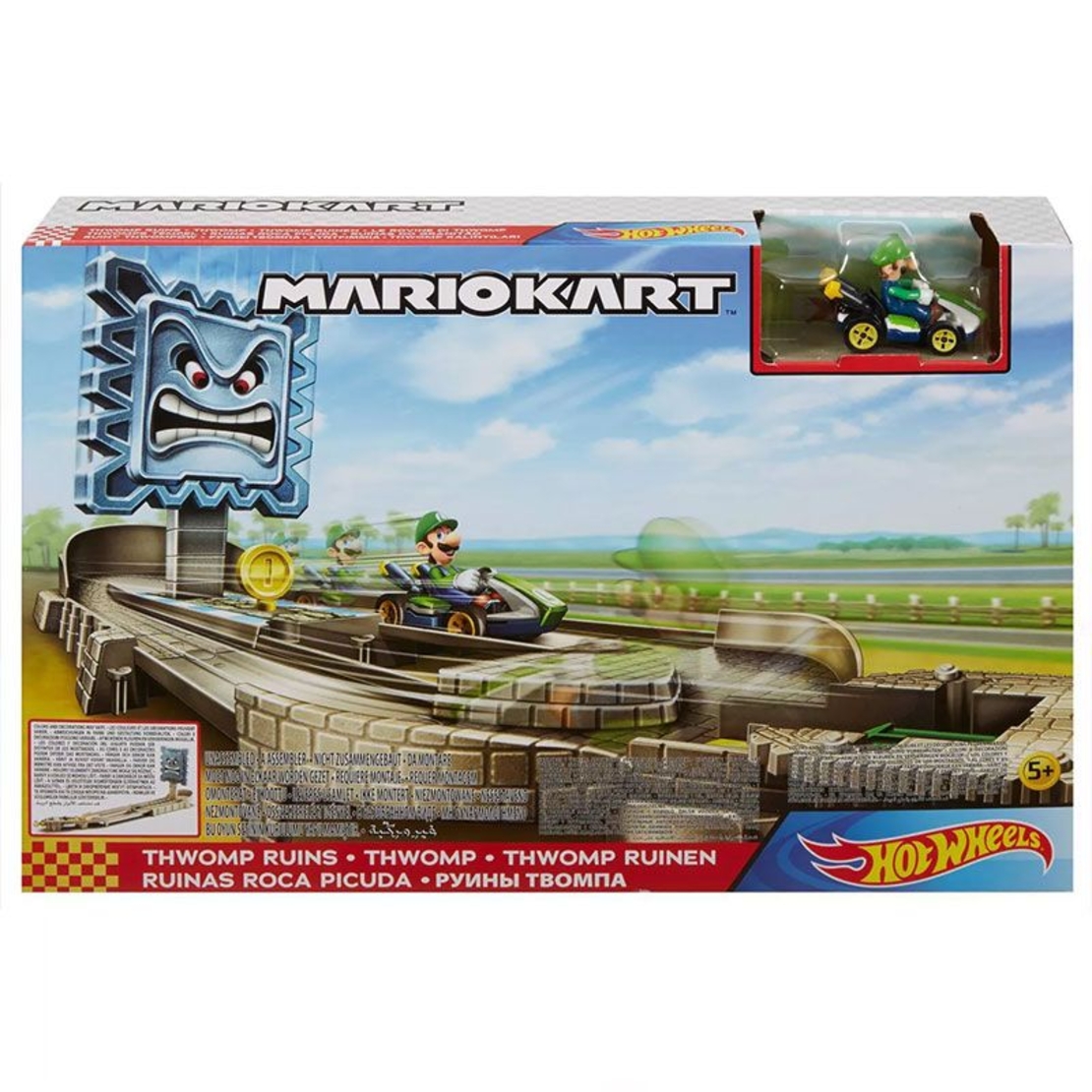 Писта Mattel Hot Wheels Mario Kart Thwomp Ruins 3402399