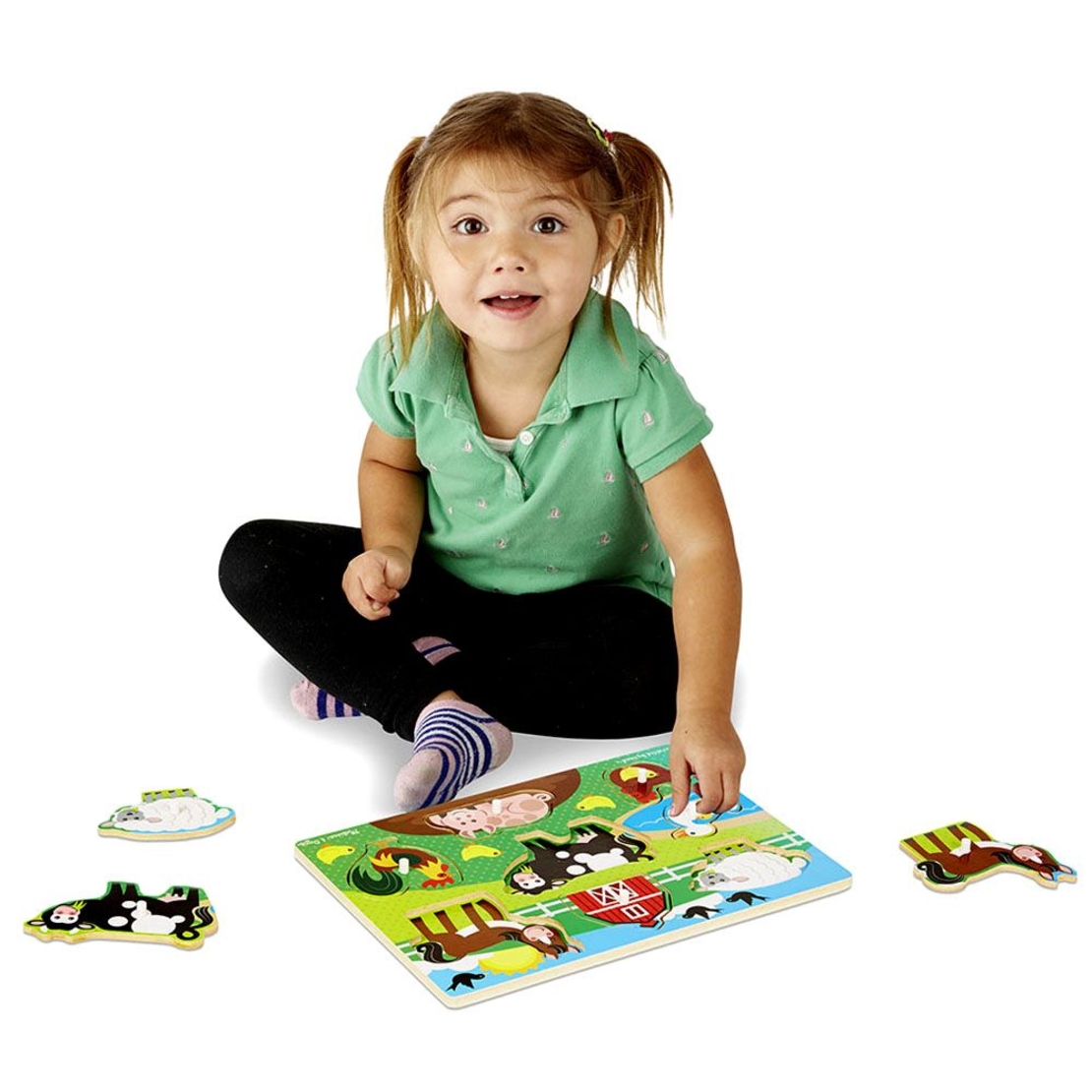 Дървен пъзел Melissa and Doug Ферма 19050