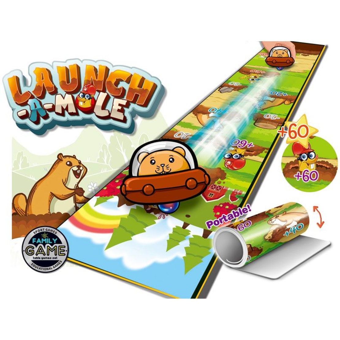 Настолна игра Raya Toys Изстреляй къртицата