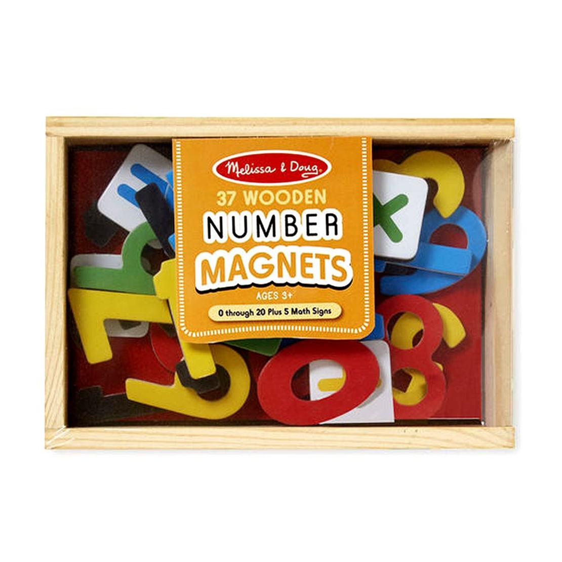 Дървени цифри Melissa and Doug-магнити в кутия 10449