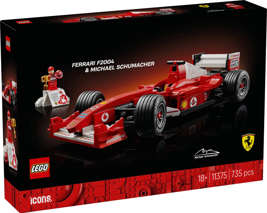 LEGO® Icons Ferrari F2004 и Michael Schumacher 11375