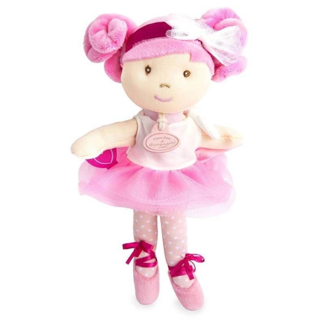 Плюшена играчка Doudou Les Tutus de Doudou кукла балерина 20 см, DC3130