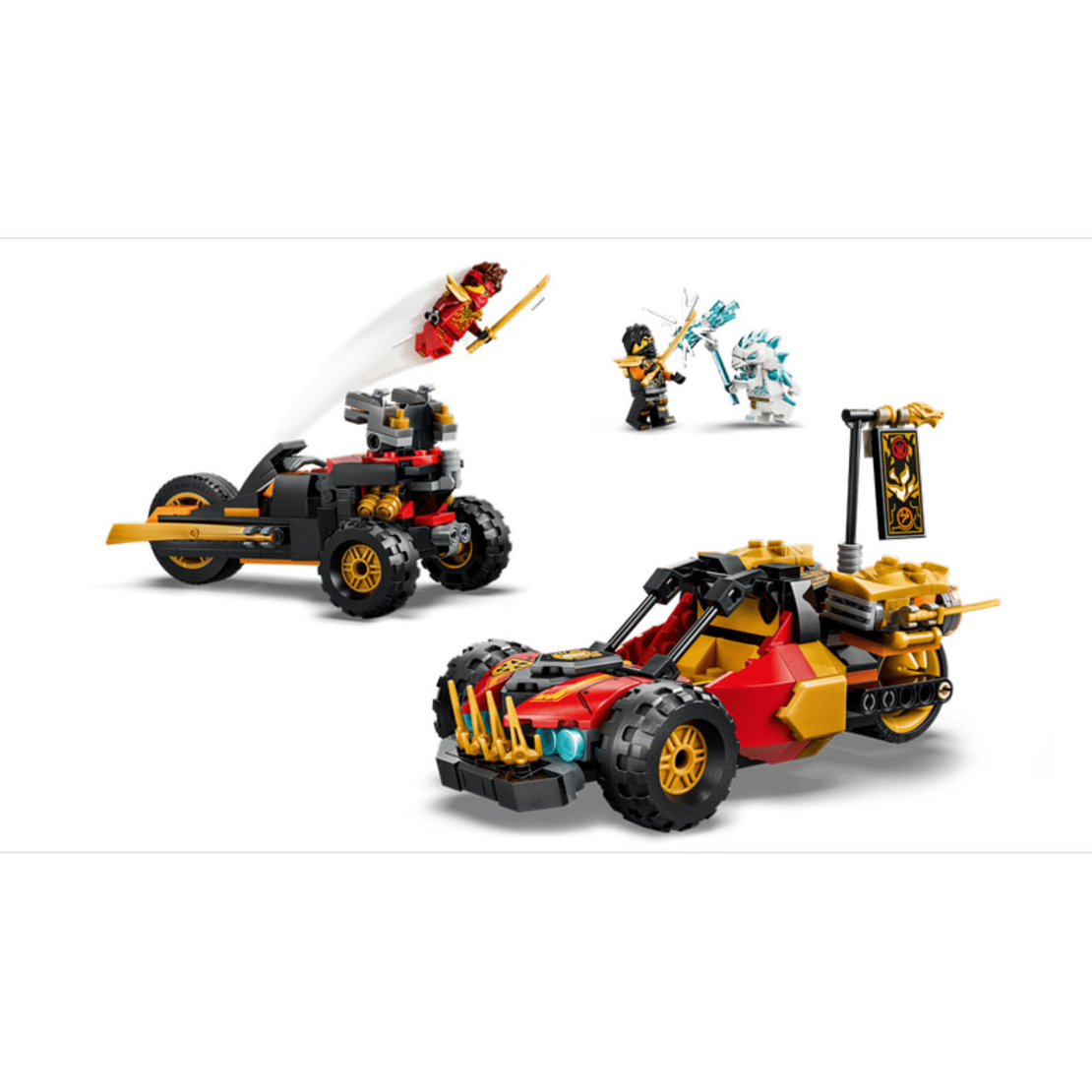 LEGO® NINJAGO® Комбинирани превозни средства на Кай и Коул 71864