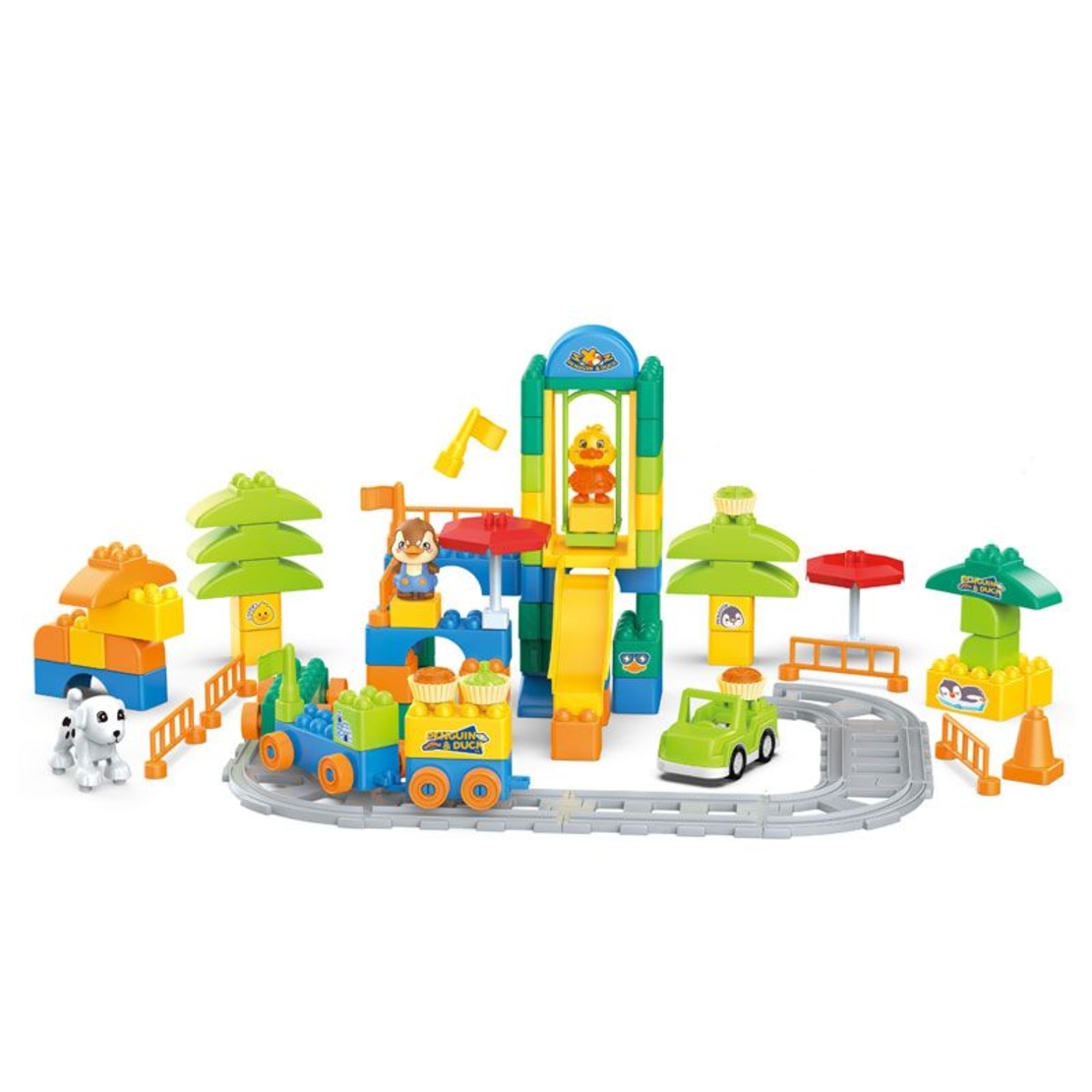 Raya Toys Конструктор Penguin & Duck, в чанта, 95 чaсти