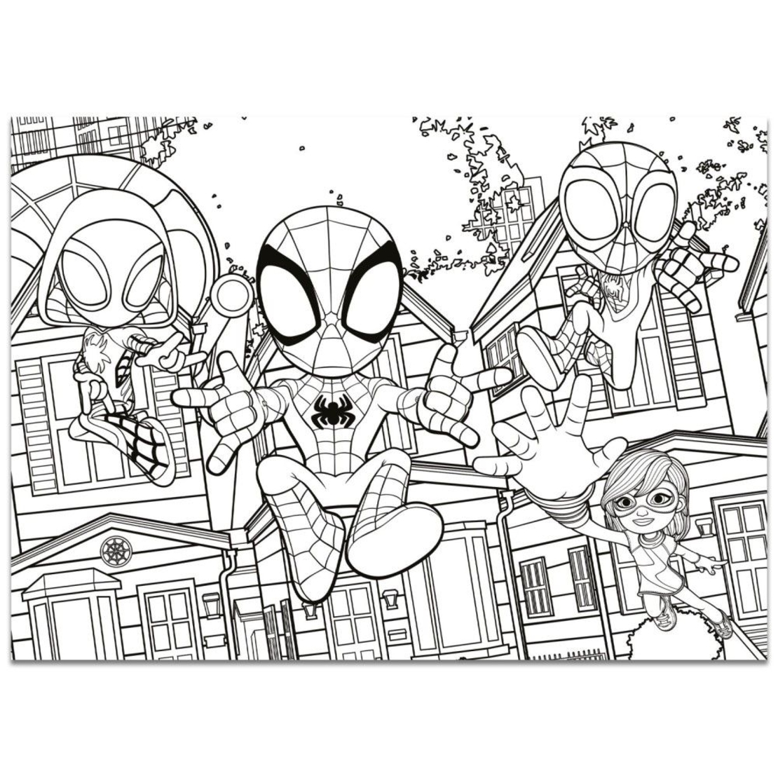 Детски пъзел Lisciani MAXI FLOOR Marvel Spidey 4x48ч.