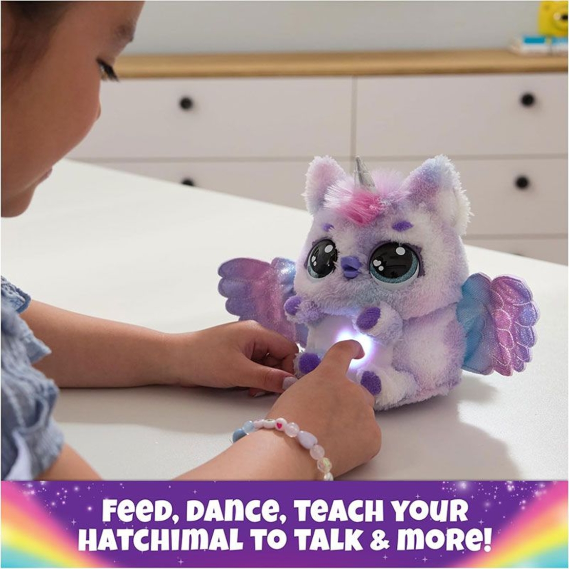 Интерактивна играчка изненада в яйце Spin Master Hatchimals Alive Mystery Hatch Pufficorn, със светлини и звуци