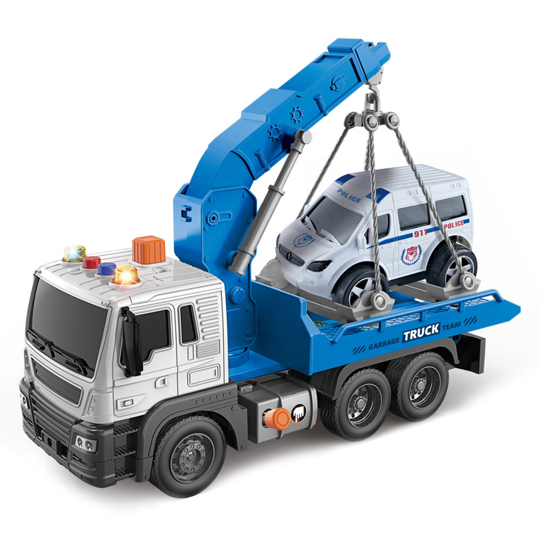 Детски камион пътна помощ Raya Toys с музика и светлини, 1:16