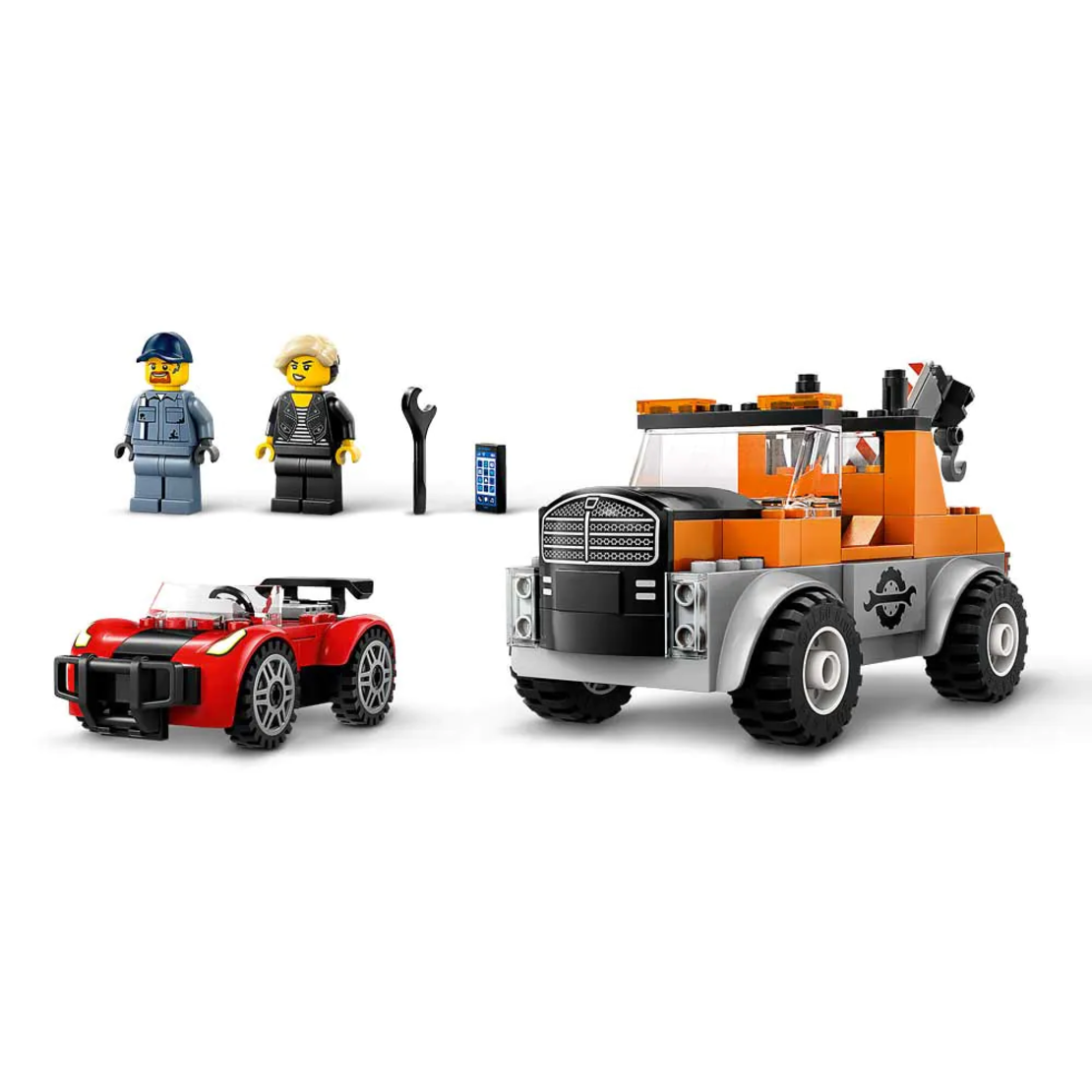 LEGO® City Влекач и ремонт на спортна кола 60435