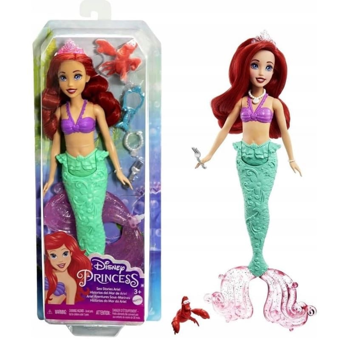 Кукла Mattel Disney Princess Ariel, с аксесоари