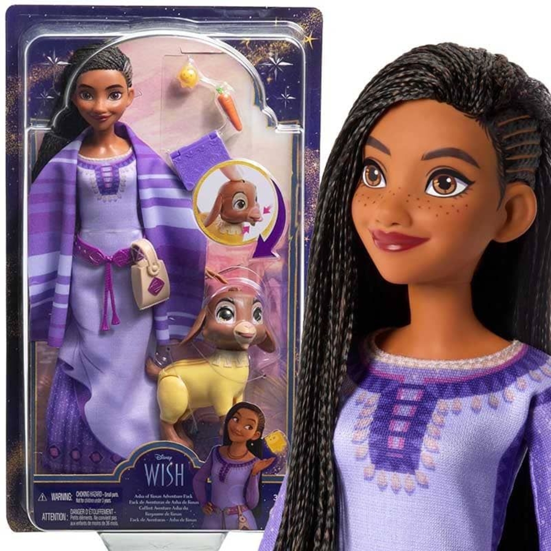 Кукла Mattel Disney Wish Asha of Rosas Adventure Pack, с аксесоари