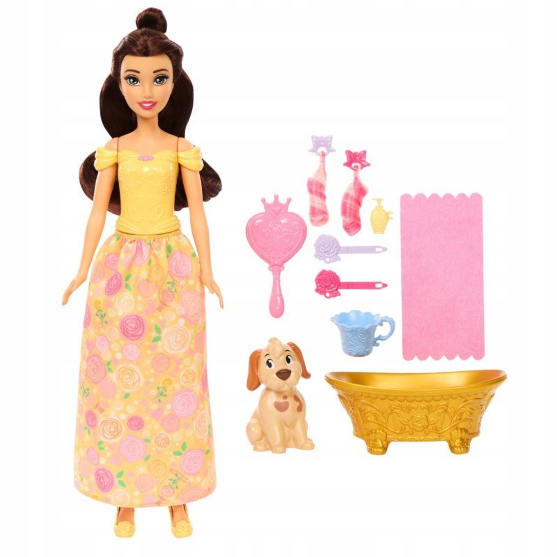 Кукла Mattel Disney Princess Бел, с кученце и аксесоари