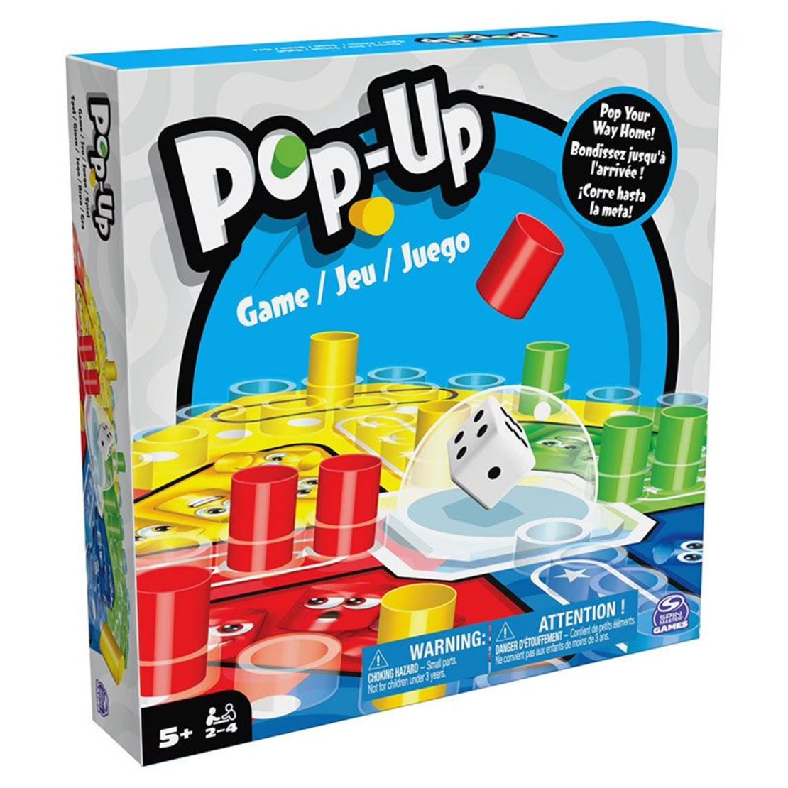 Настолна игра Spin Master Pop-up, Не се сърди, човече