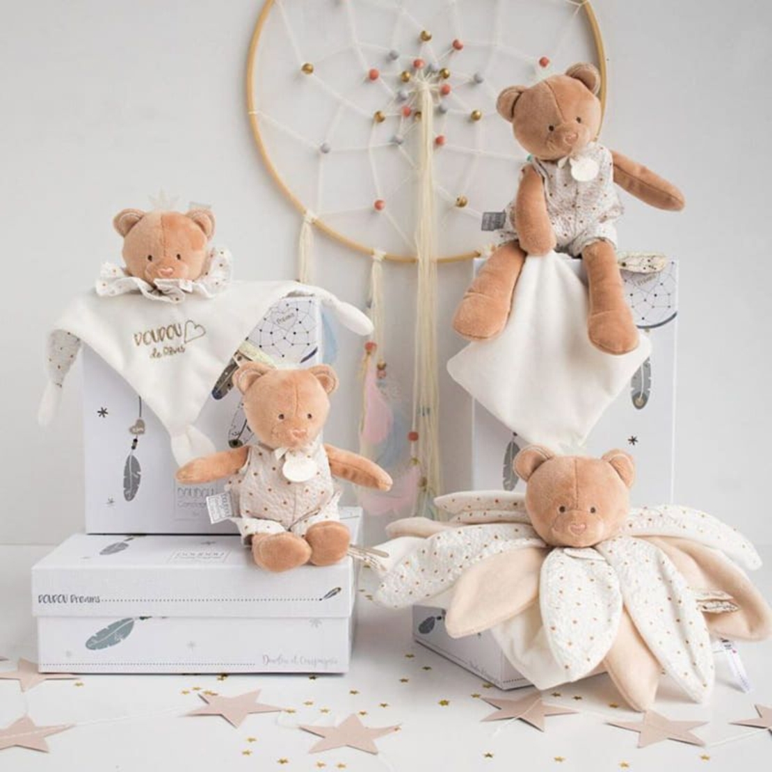Плюшено мече за гушкане Doudou Petals Dream Catcher, DC3549, 26 см.