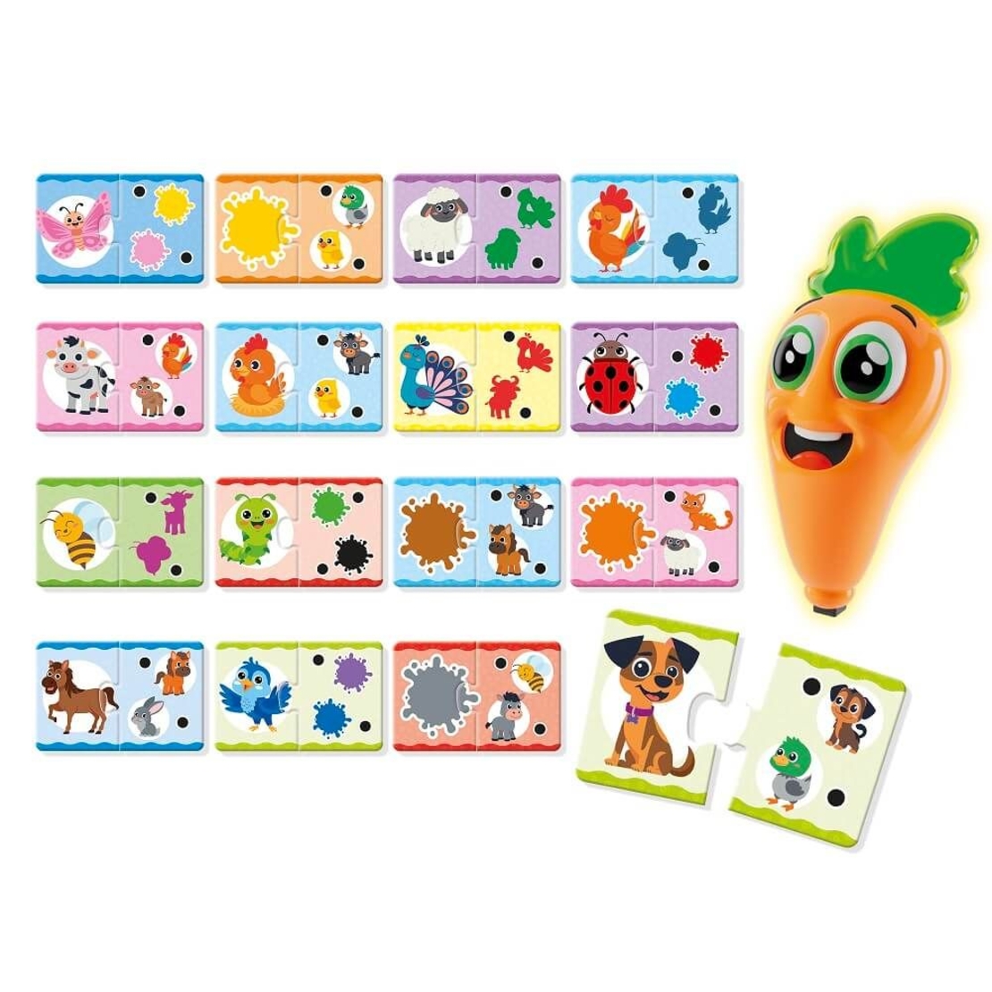 Образователна игра Lisciani Carotina Baby Ферма, с магическа писалка