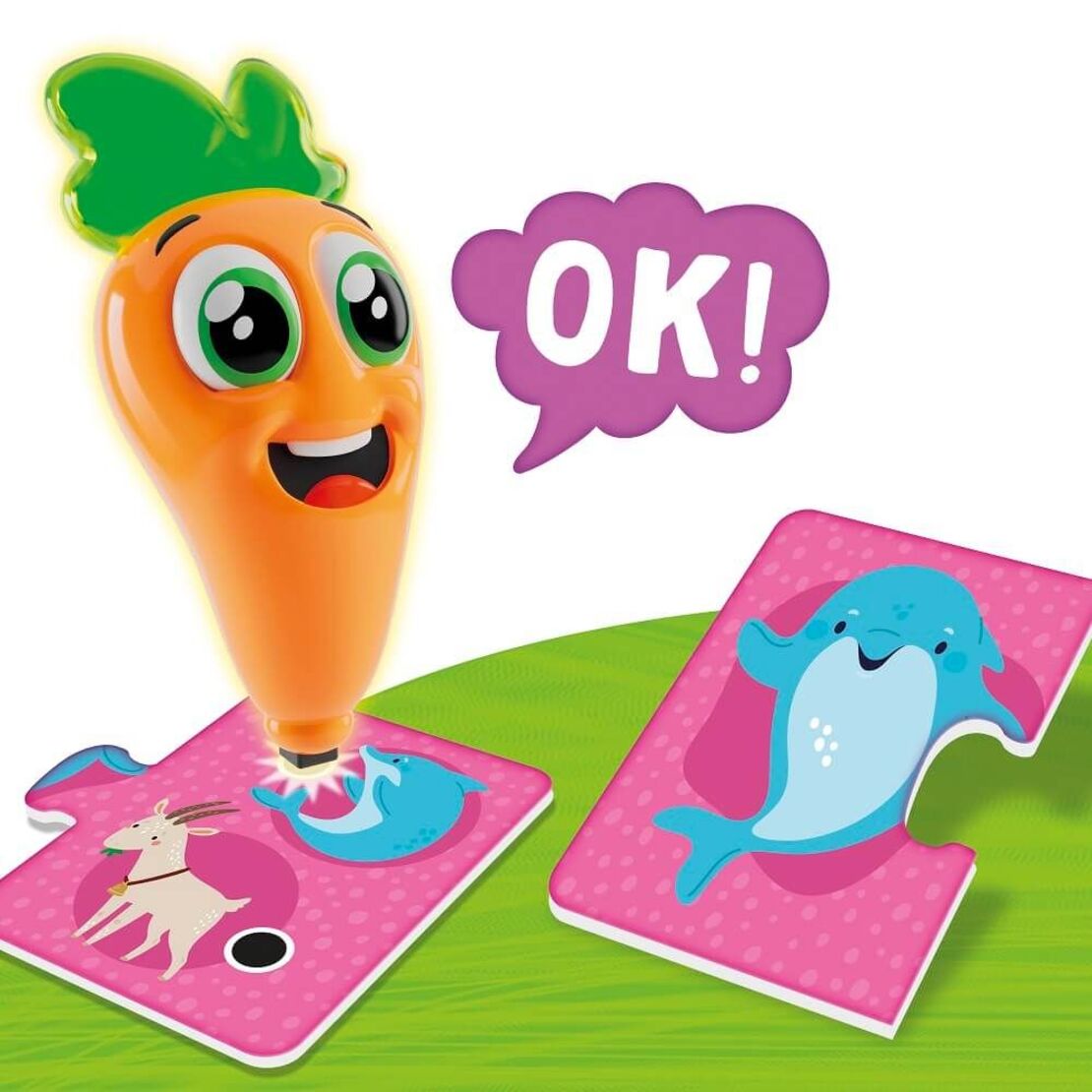 Образователна игра Lisciani Carotina Baby Животни, с магическа писалка