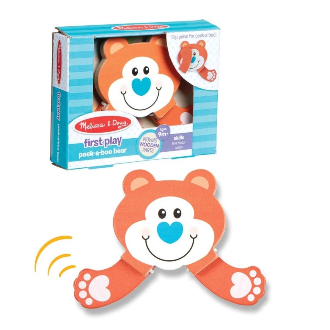 Дървена играчка Melissa and Doug First Play Peek-a-Boo Мече 0562