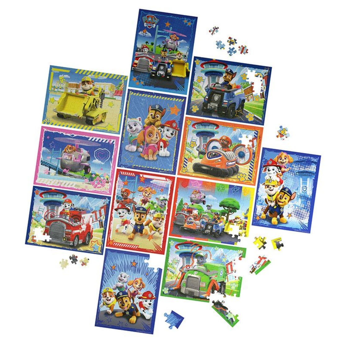 Комплект детски пъзели Spin Master Paw Patrol 12 броя, 560 ч.