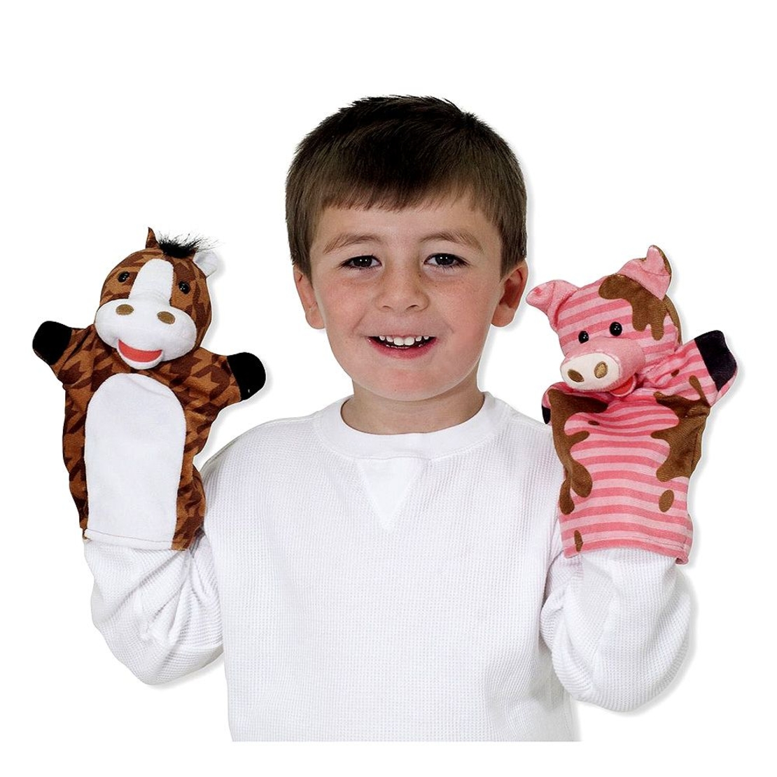 Петрушки за куклен театър Melissa and Doug Приятели от фермата 4 броя 19080