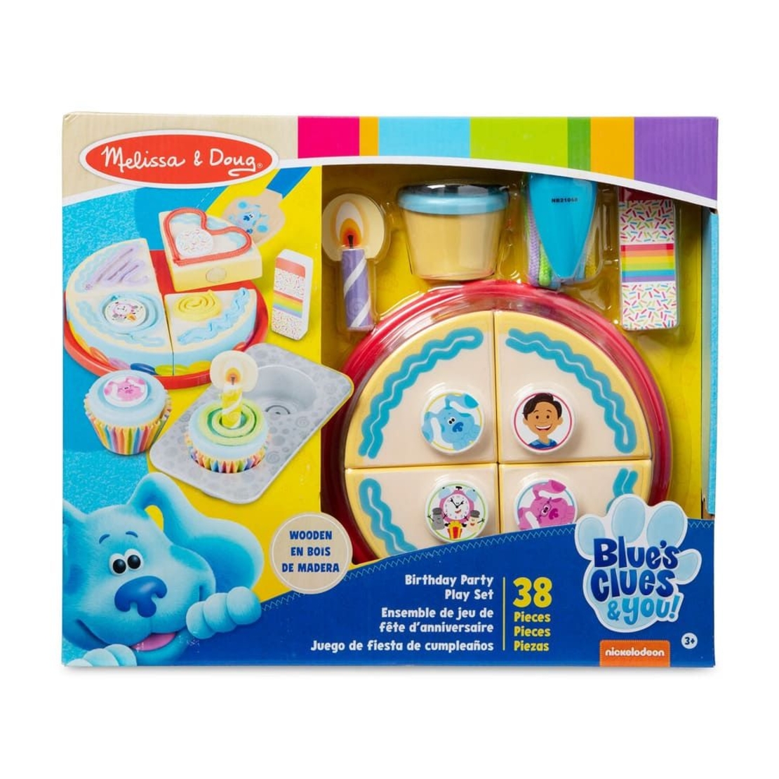 Дървен комплект за игра Melissa and Doug Blue's Clues & You! Рожден ден 33018