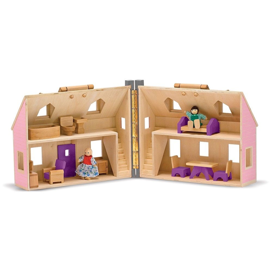 Дървена къща с обзавеждане Melissa and Doug 13701