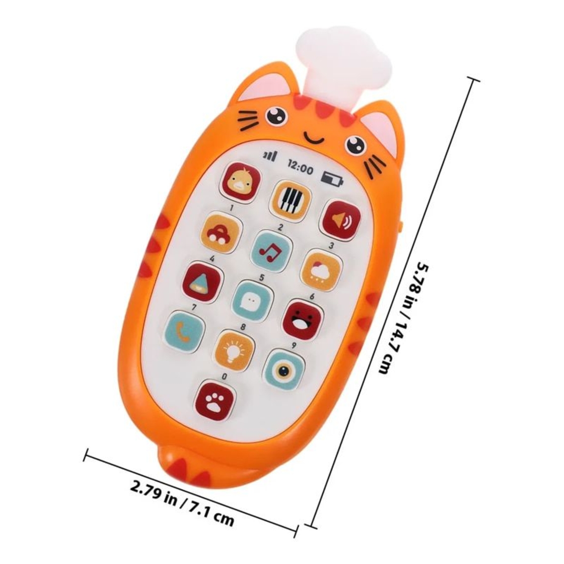 Бебешки телефон с гризалка Raya Toys Bei Bi Mobile, с музика и звуци