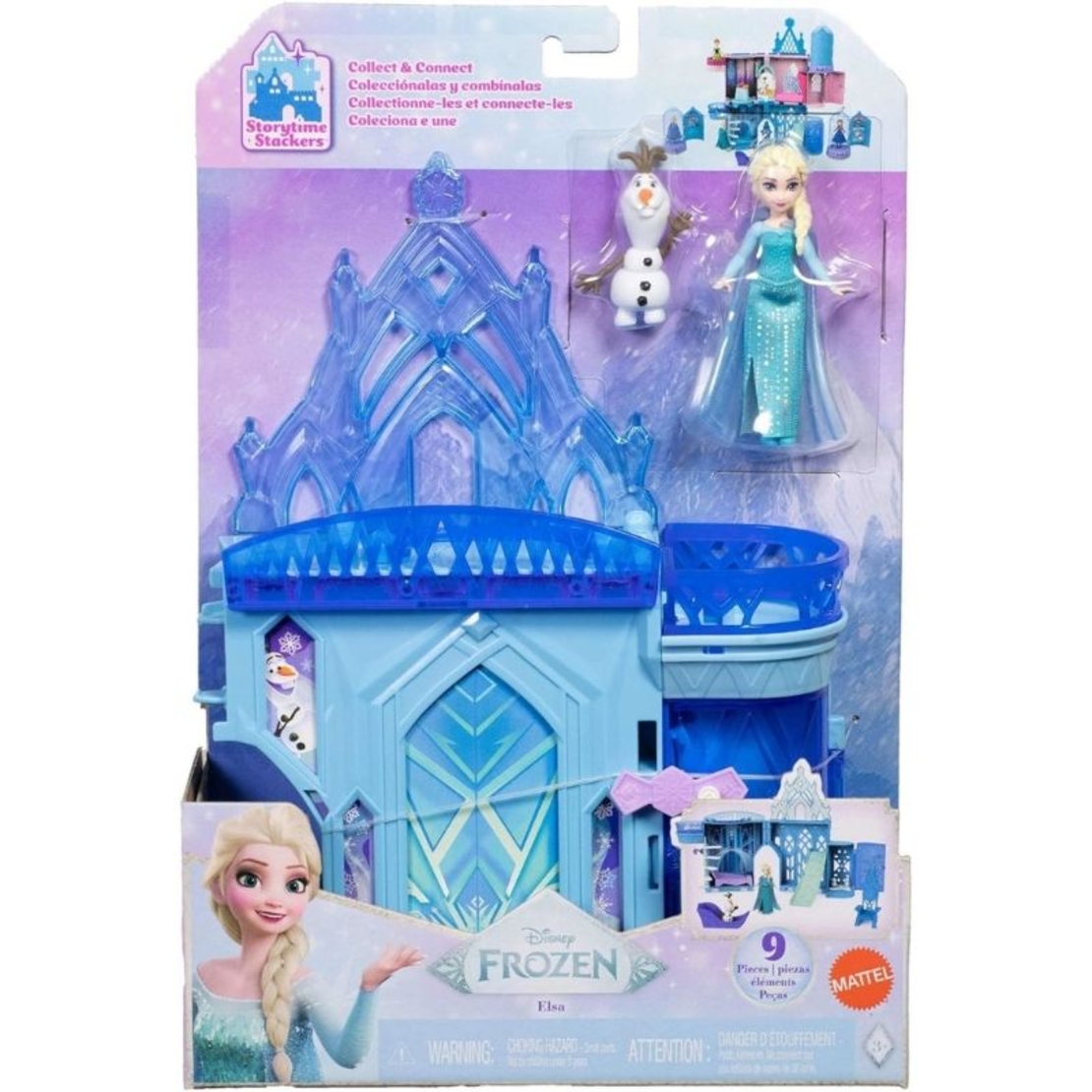 Игрален комплект Mattel Disney Frozen Замъкът на Елза с кукла и аксесоари