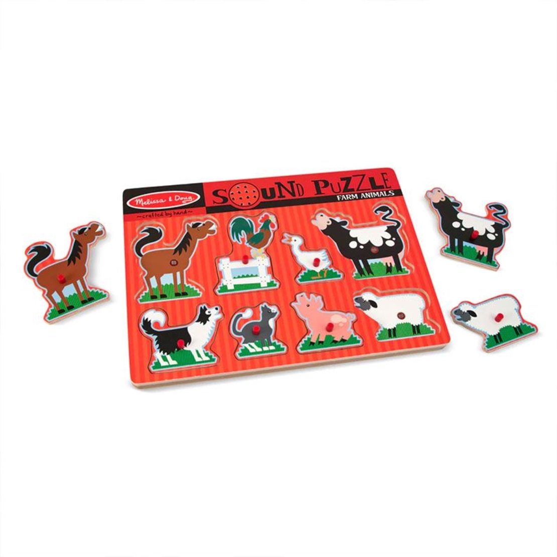 Пъзел със звуци Melissa and Doug Селскостопански животни, 50204