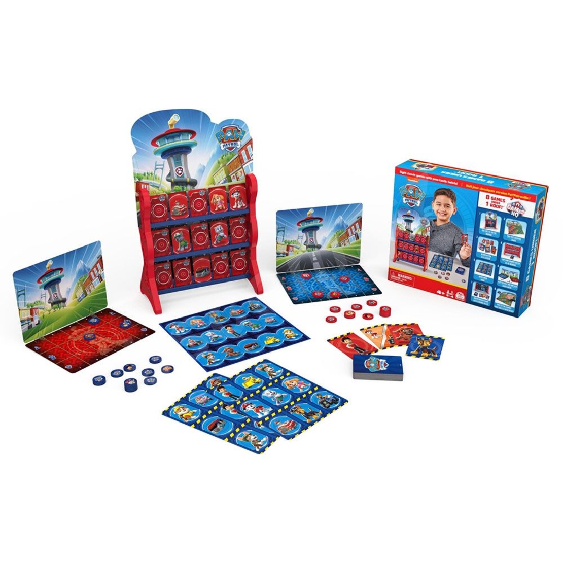 Настолна игра 8 в 1 Spin Master Paw Patrol Games HQ