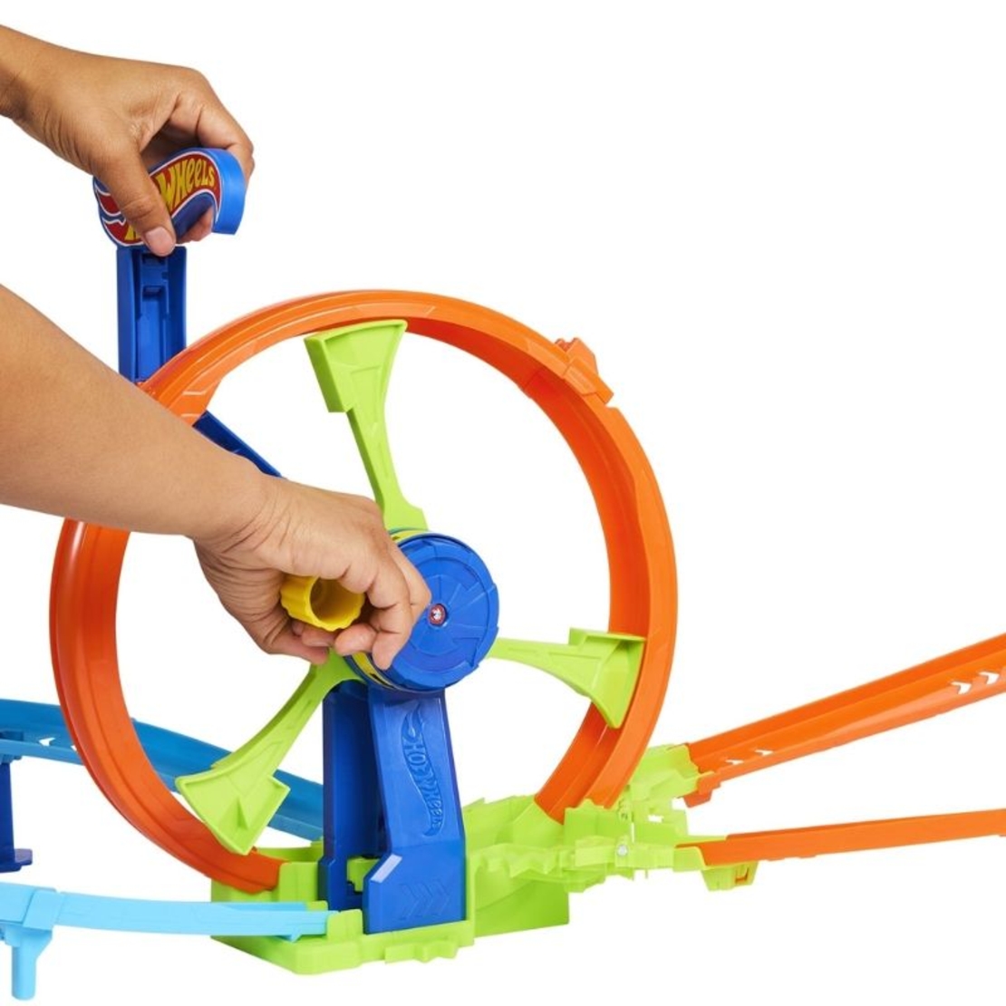 Писта Mattel Hot Wheels Rapid Launch & Loop, с една кола