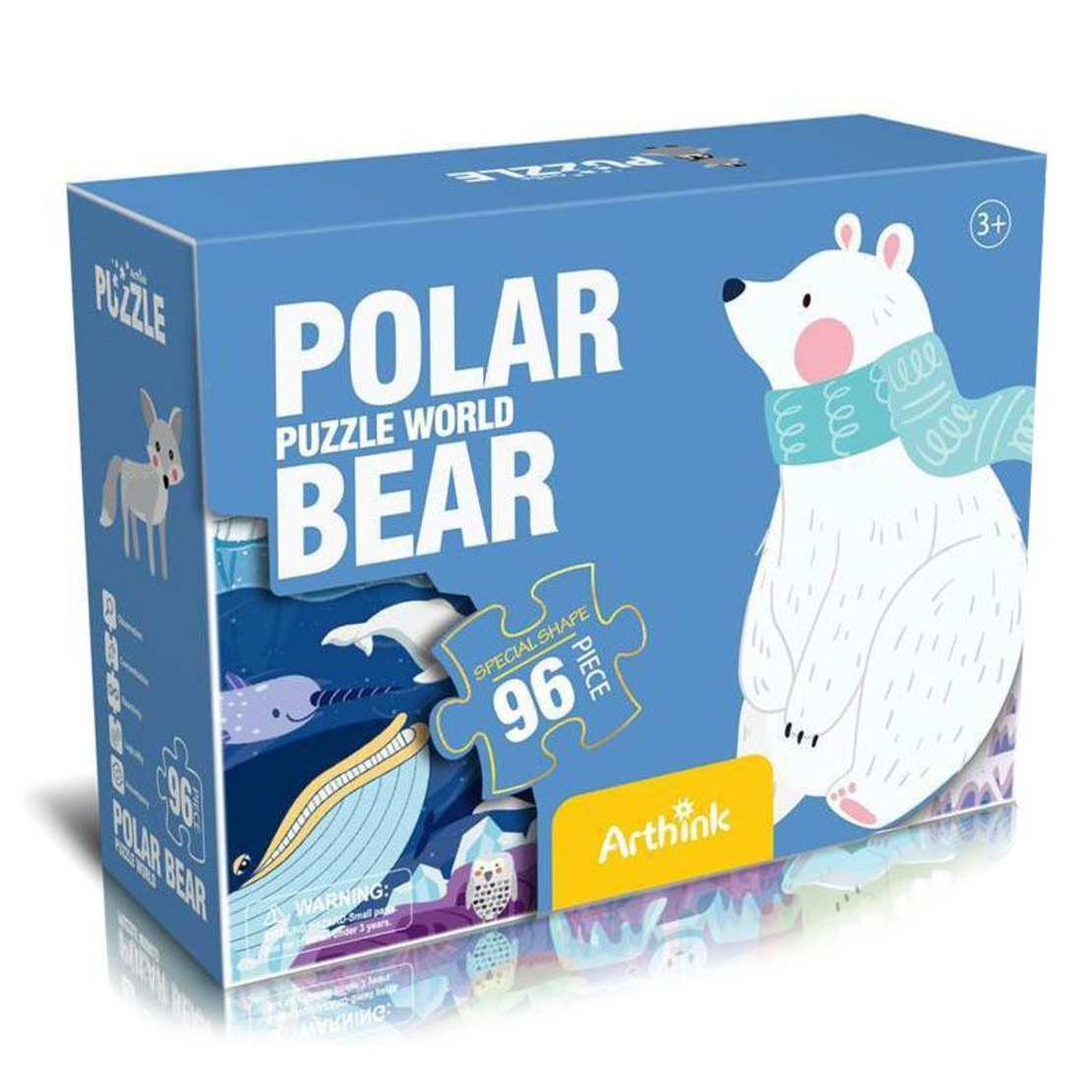 Пъзел Raya Toys Бели мечки, 96 ч.