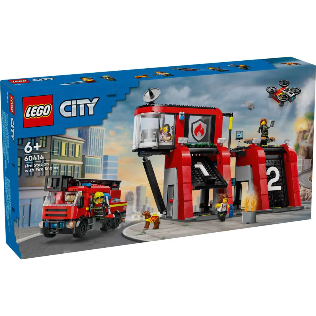 LEGO® City Пожарна команда и пожарникарски камион 60414