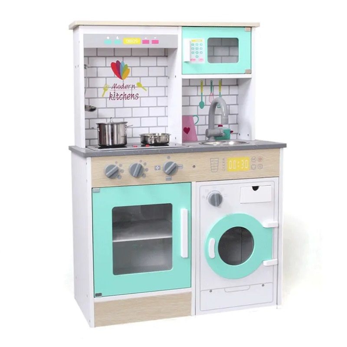 Дървена детска кухня Raya Toys Modern Kitchens
