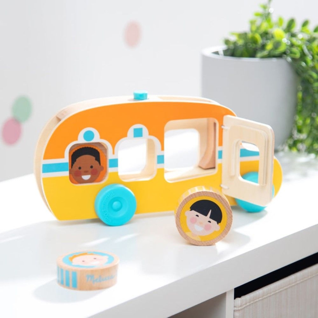 Дървен автобус Melissa and Doug GO Tots 30738
