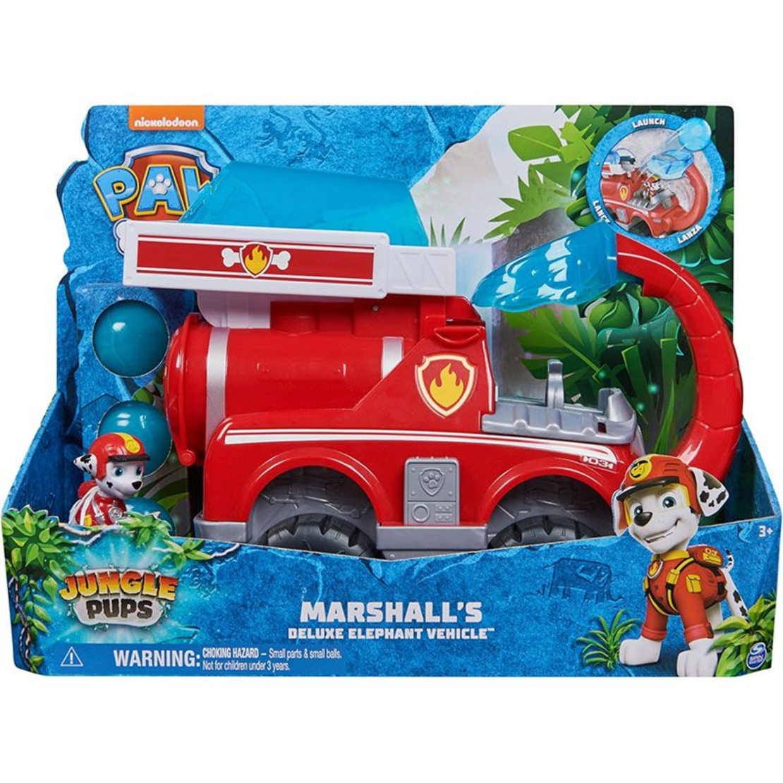 Игрален комплект Spin Master Paw Patrol Jungle Pups Пожарна и фигурка на Маршал