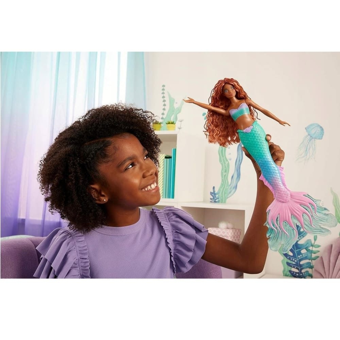 Кукла Mattel Disney Princess Mermaid Ariel, със звуци